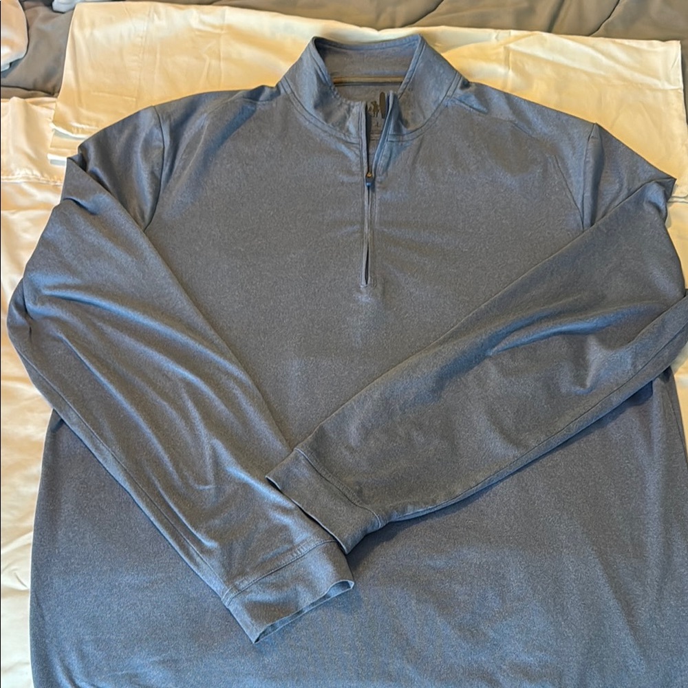 johnnie-O Blue Quarter-Zip Pullover